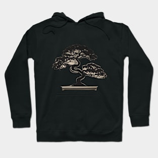 Elegant Metallic Bonsai Tree Art No. 564 Hoodie